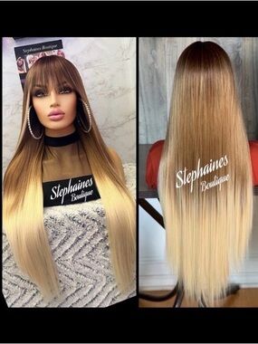 Human Hair Blended Lace Front Wig